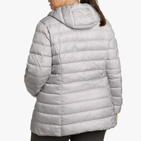 Eddie Bauer Gray Cirruslite Down Parka Size 2X - Picture 2 of 6